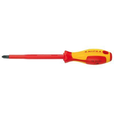 Викрутка для гвинтів з хрестоподібним шліцом Phillips&reg; PH0х60 мм KNIPEX 98 24 00 98 24 00 фото