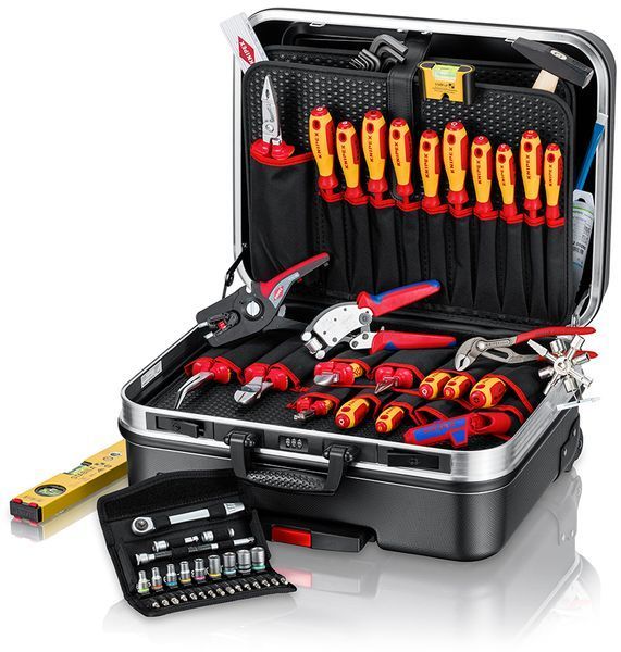 Чемодан для инструментов "BIG Basic Move" ElektroPlus 68 штук Knipex 00 21 06 00 21 06 фото