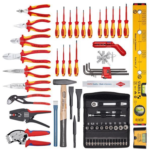 Чемодан для инструментов "BIG Basic Move" ElektroPlus 68 штук Knipex 00 21 06 00 21 06 фото