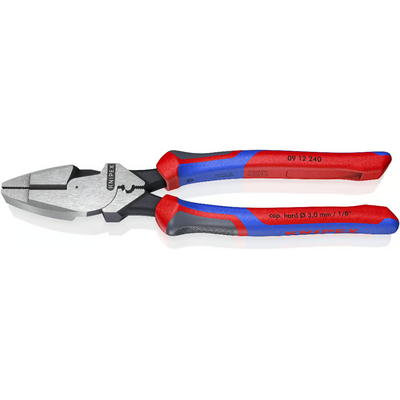 Плоскогубці електромонтера із шипоподібним обтиском 240 мм KNIPEX 09 12 240 09 12 240 фото