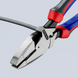Плоскогубці електромонтера із шипоподібним обтиском 240 мм KNIPEX 09 12 240 09 12 240 фото 4
