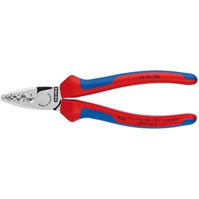 Інструмент для обтиску контактних гільз KNIPEX 97 72 180 97 72 180 фото