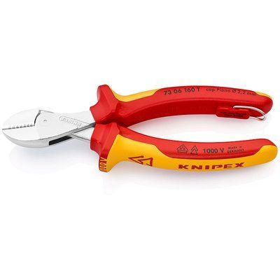 X-Cut&reg; компактні кусачки бокові зі страхувальним кріпленням KNIPEX 73 06 160 T 73 06 160 T фото
