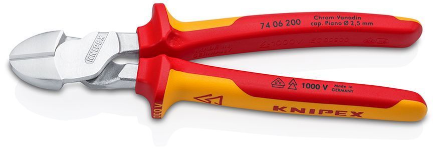 Кусачки бокові особливої міцності KNIPEX 74 06 200 74 06 200 фото