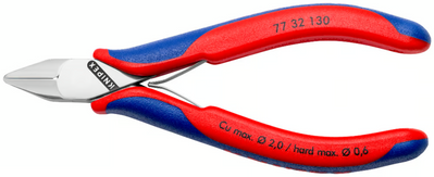 Бокорізи для електроніки із вставленим шарніром Knipex 77 32 130 77 32 130 фото