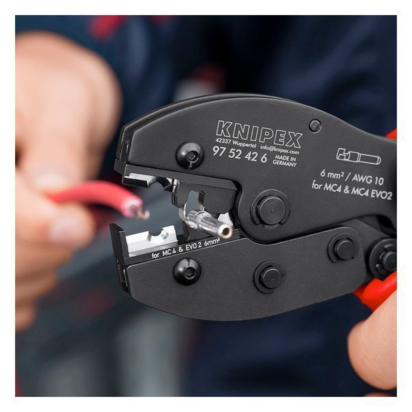 Клещи для обжима разъемов 6 мм MC4/E KNIPEX PreciForce&reg; 97 52 42 6 97 52 42 6 фото