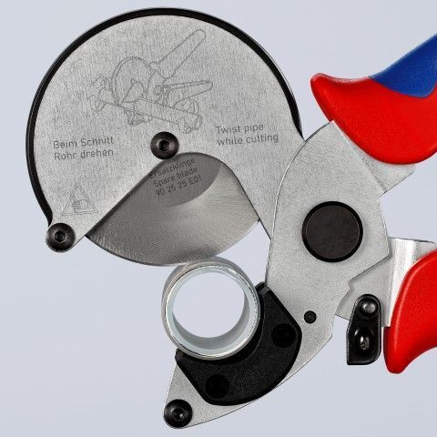Труборіз для композитних та пластикових труб KNIPEX 90 25 25 90 25 25 фото