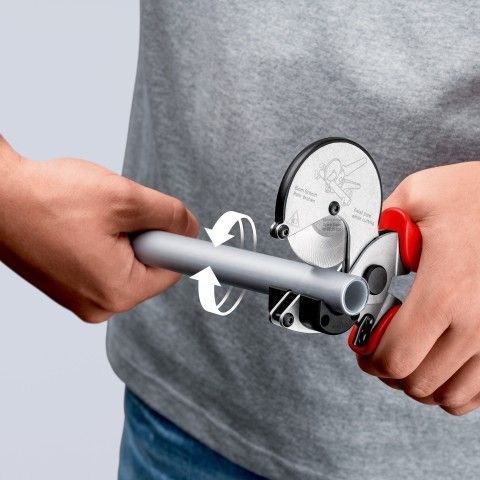 Труборіз для композитних та пластикових труб KNIPEX 90 25 25 90 25 25 фото