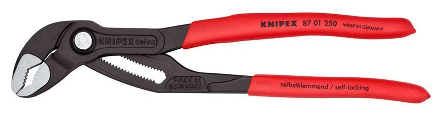 Високотехнологічні сантехнічні кліщі Cobra&reg; 250 мм KNIPEX 87 01 250 87 01 250 фото