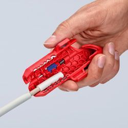 Універсальний інструмент для зняття оболонки кабелю KNIPEX ErgoStrip 16 95 01 SB 16 95 01 SB фото