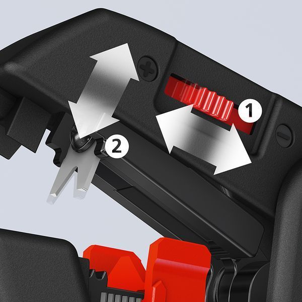 Автоматичний інструмент для видалення ізоляції 0,2-6,0 мм&sup2; KNIPEX 12 62 180 NEW 12 62 180 фото