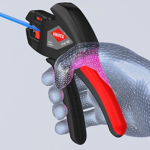 Автоматичний інструмент для видалення ізоляції 0,2-6,0 мм&sup2; KNIPEX 12 62 180 NEW 12 62 180 фото