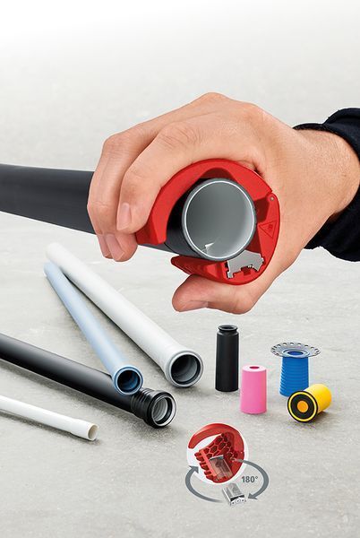 Труборез для пластиковых труб KNIPEX BiX&reg; KNIPEX 90 22 10 BK 90 22 10 BK фото