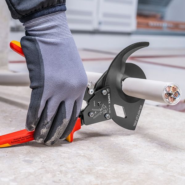 Ножиці для різання кабелів за принципом тріскачки KNIPEX 95 36 280 95 36 280 фото